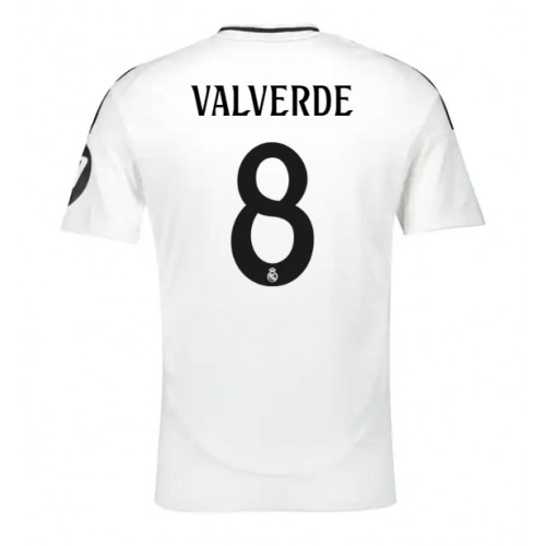 Pánský Fotbalový dres Real Madrid Federico Valverde #8 2024-25 Domácí Krátký Rukáv